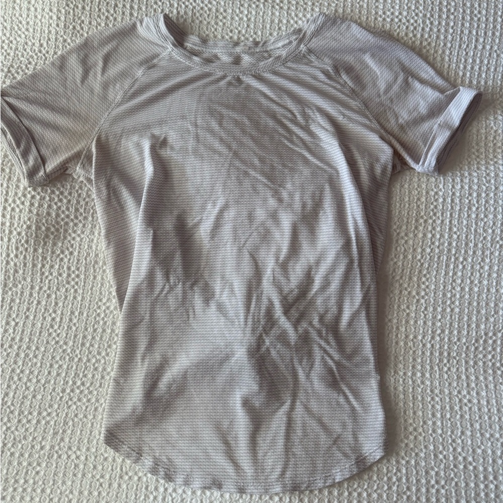 Lululemon white tie back shirt